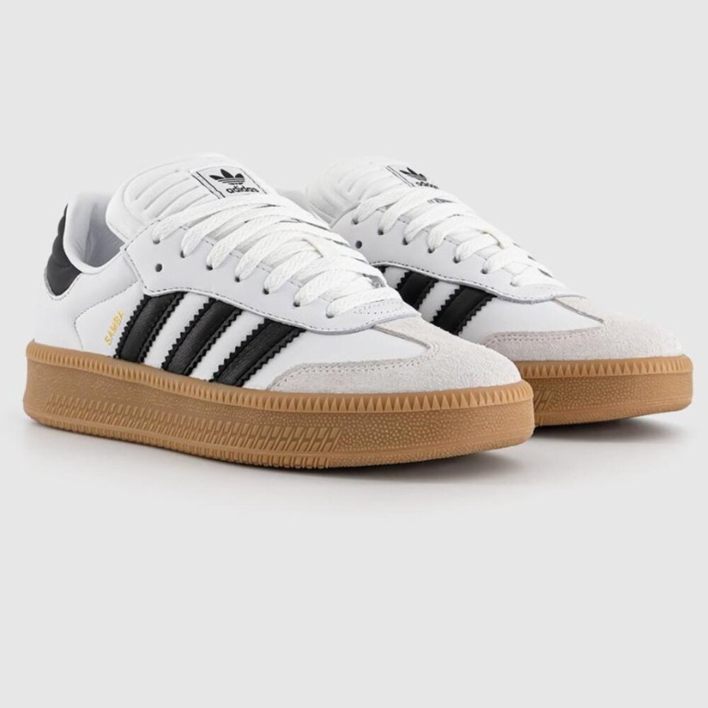 adidas Women's White and Black Sneakers